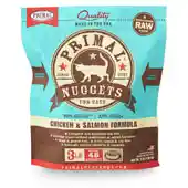 Raw Frozen Feline Chicken & Salmon Formula Nuggets Cat Food 3-lb