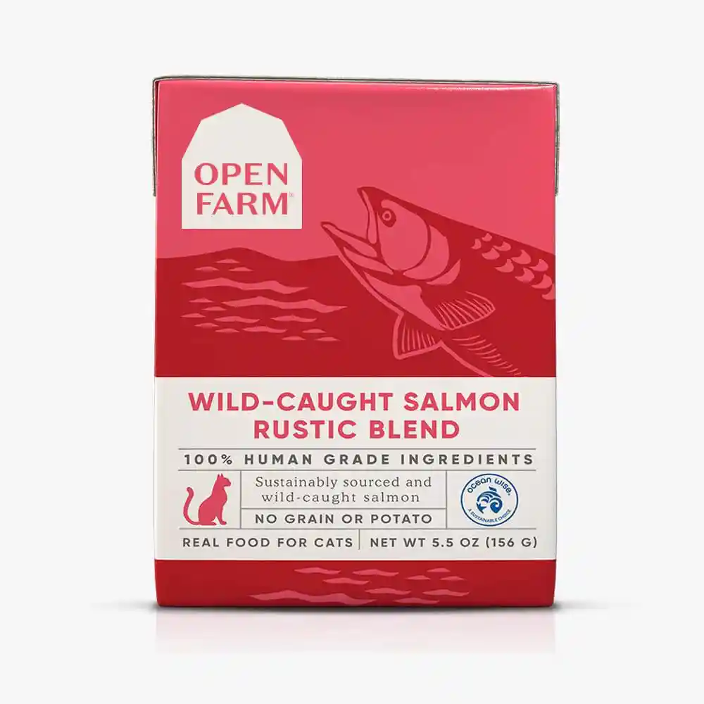 Grain Free Wild Caught Salmon Recipe Rustic Blend Wet Cat Food 5.5-oz