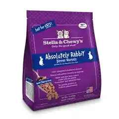 Dinner Morsels Absolutely Rabbit Frozen Raw Cat Food 1-lb