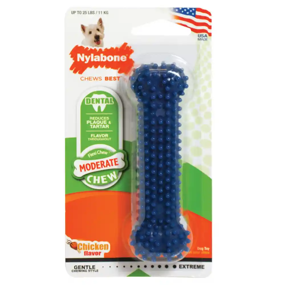 Flexichew Dental Chew Bone Dog Toy Regular