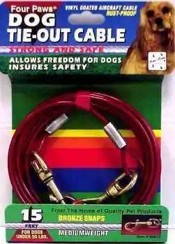 Cable Tieout 950lb 15' Red
