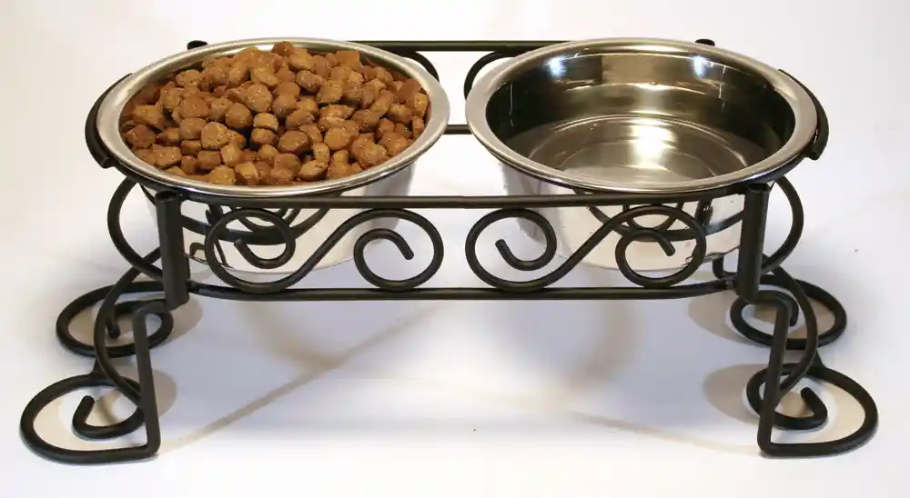 Scroll Work Stainless Steel Double Diner 1-quart