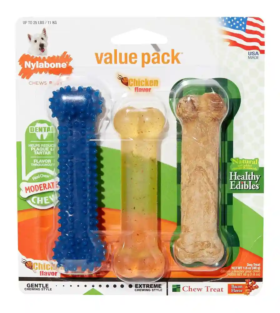 Flexichew Variety Pack Dog Chew Toys Regular