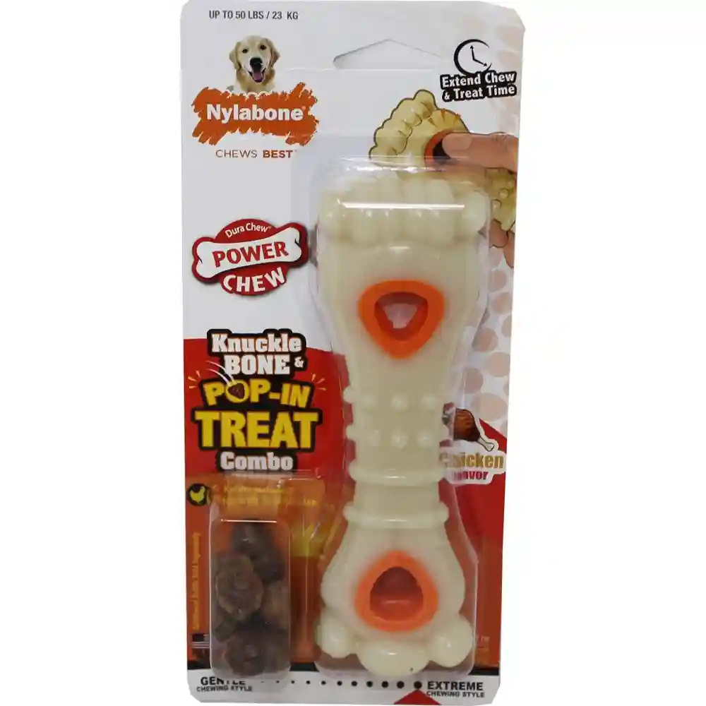 Power Chew Knuckle Bone & Pop-in Treat Combo