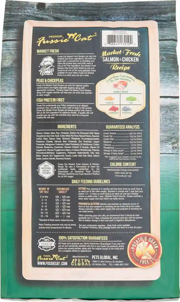Market Fresh Salmon & Chicken Recipe Grain-free Dry Cat Food 4-lb
