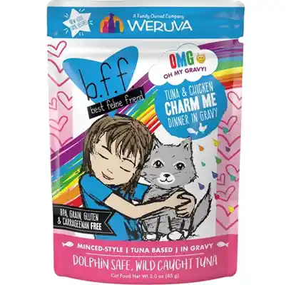 Bff Tuna & Chicken Charm Me Recipe Pouches Wet Cat Food 3-oz