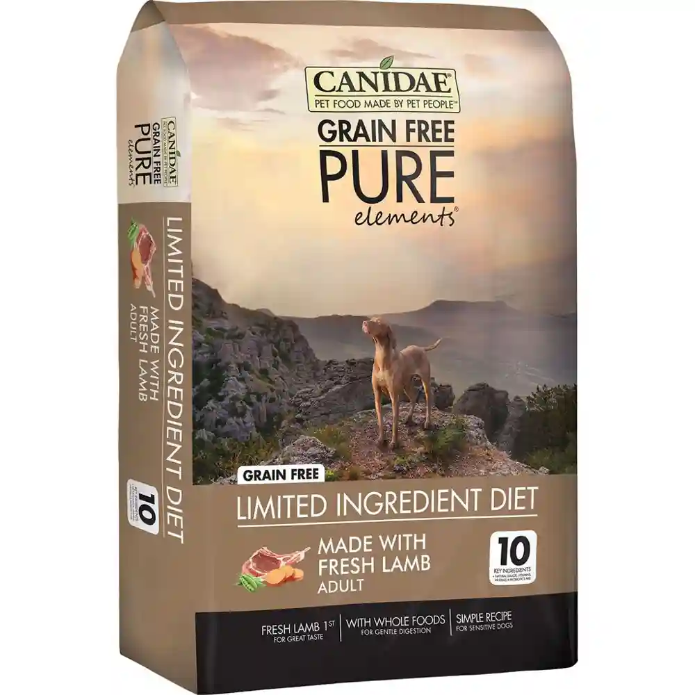 Grain-free Pure Real Lamb & Pea Recipe Dry Dog Food 24-lb