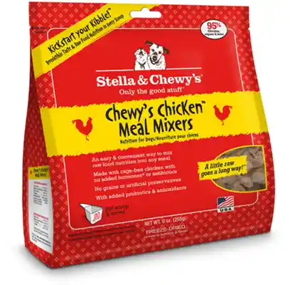 Meal Mixers Freeze Dried Raw Chewy's Chicken Grain Free Dog Food Topper 18-oz