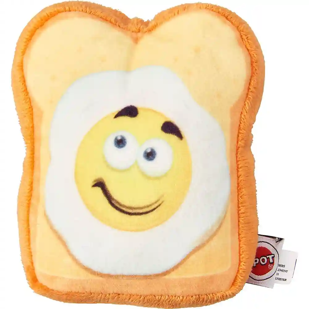 Fun Food Egg On Toast Plush Toy Assorted Medium