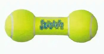 Air Kong Squeaker Dumbbell Small Yellow