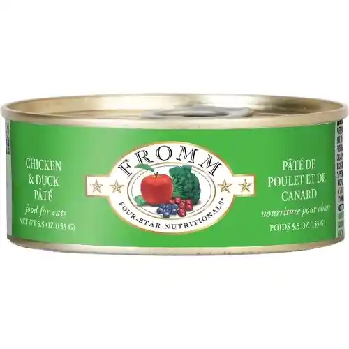 Four Star Grain Free Chicken & Duck Pate Canned Cat Food 5-oz