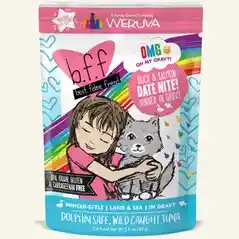 Bff Oh My Gravy Date Nite Grain Free Duck & Salmon In Gravy Wet Cat Food Pouch 2.8-oz
