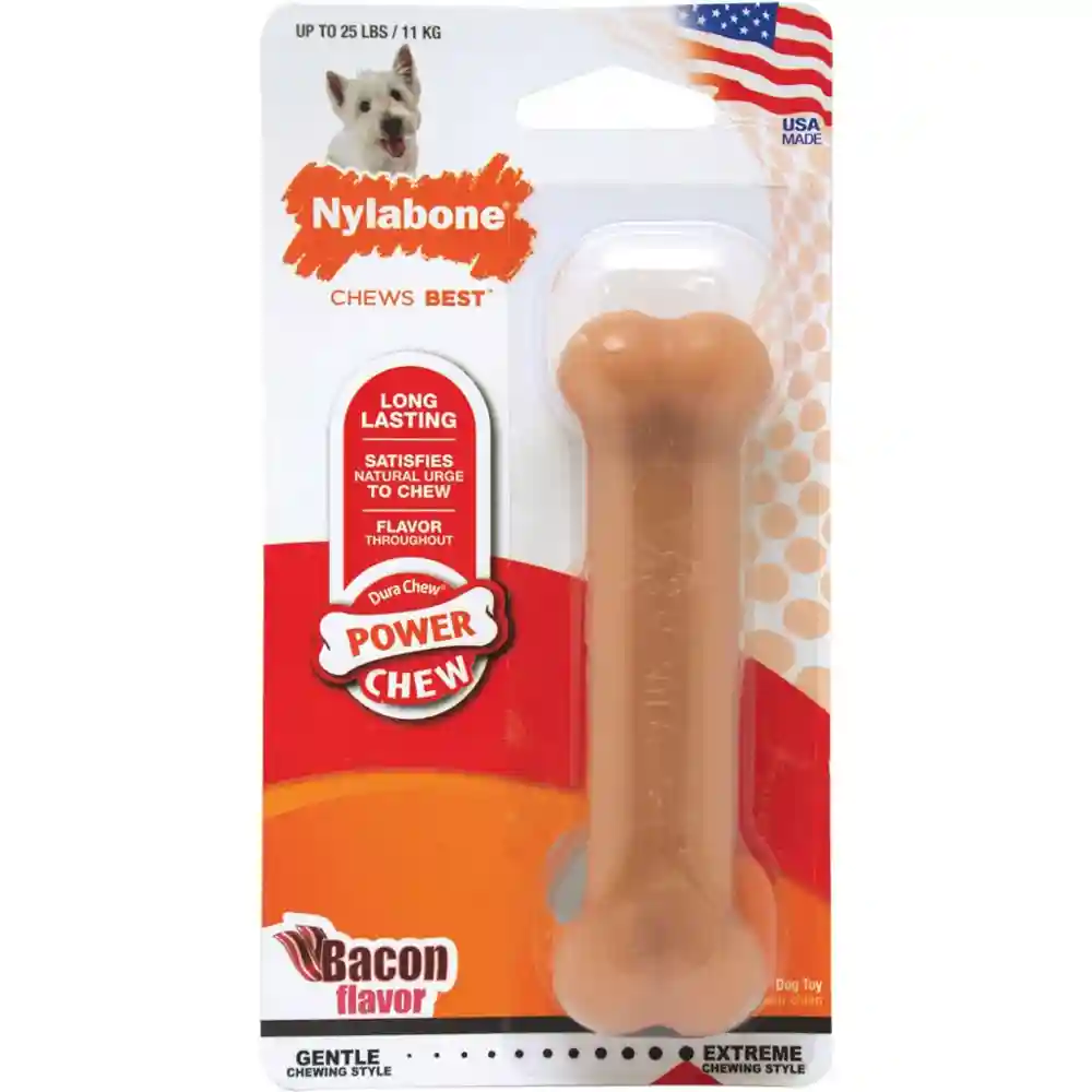 Durachew Power Chew Bacon Flavor Bone Dog Toy Regular