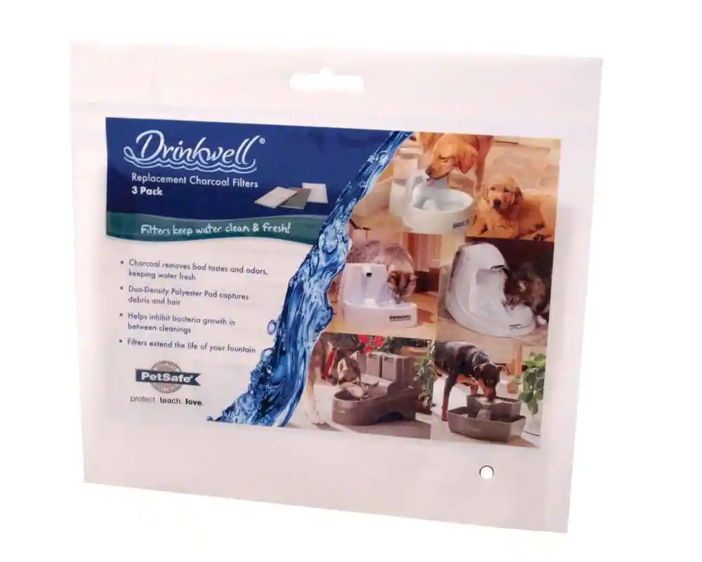 Drinkwell Replacement Carbon Filters, 3-pack One Size