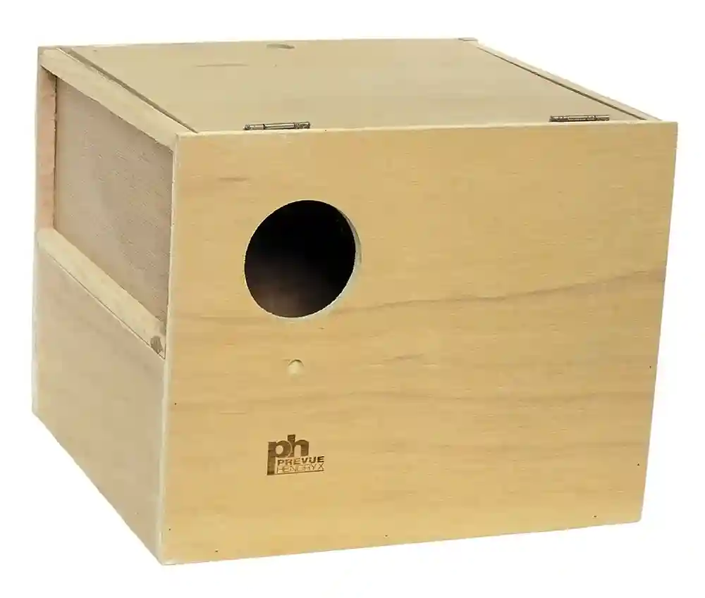 Cockatiel Nest Box Natural Wood 12"