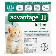Advantage 2 Cat Kitten Under 5 Lbs
