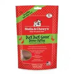 Dinner Patties Duck Goose Grain Free Freeze Dried Raw Dog Food 5.5-oz