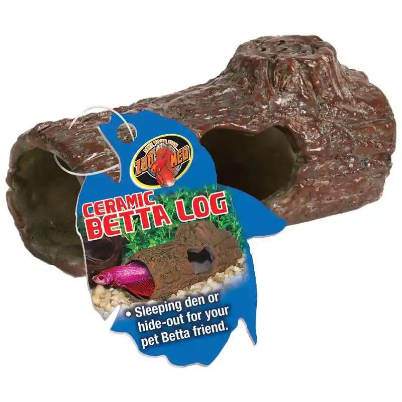 Zoo Med Sinking Ceramic Betta Log