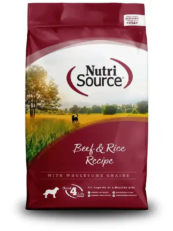 DISC Nutrisource Dog Beef & Brown Rice 30 Lbs