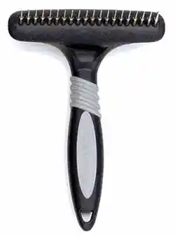 Dog Undercoat Rake With Rotating Pins, No Color, One Size