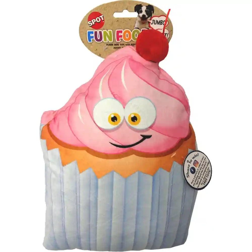 Fun Food Jumbo Cupcake Plush Toy