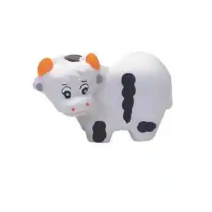 Latex Cow Dog Toy, No Color, 3.25"