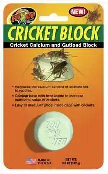 Zoomed Calcium & Gutload Cricket Block 5 Oz