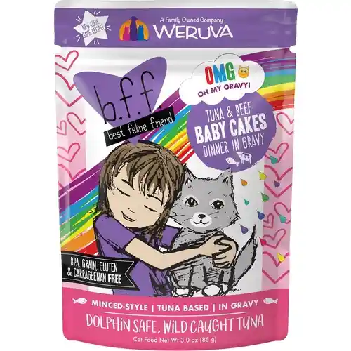 Bff Oh My Gravy Booya Grain Free Beef & Chicken In Gravy Cat Food Pouch 2.8-oz