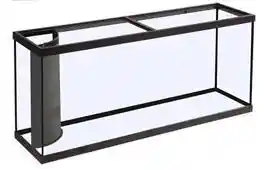 180 Gallon Black Aquarium W/ 2 Cornerflo
