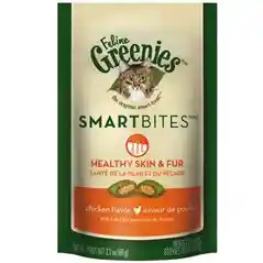 Smartbites Heathy Skin & Fur Chicken Cat Treats 2.1-oz