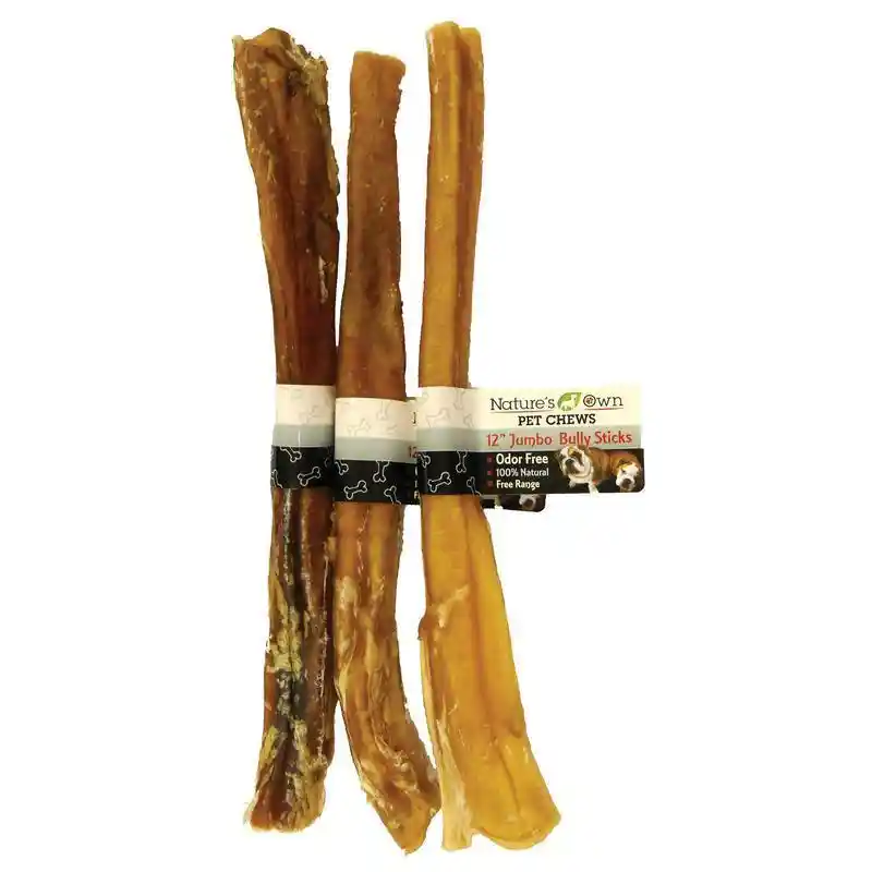 Nature's Own Odor-free Bully Sticks 12" Jumbo