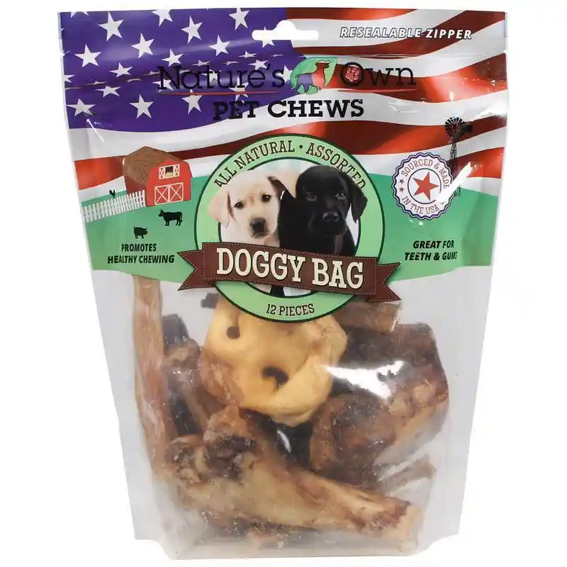 Usa Doggy Bag Chew Treats Assorted 12 Piece;