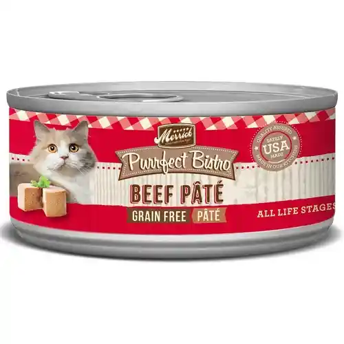 Purrfect Bistro Beef Pate Grain-free Canned Cat Food 5.5-oz