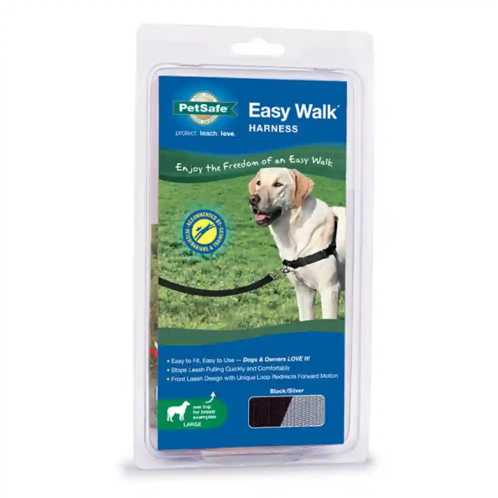 Easy Walk Harness, No Pull Dog Harness Large Black
