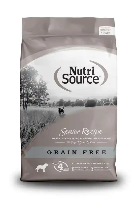 DISC Nutrisource Dog Grain Free Senior 15 Lbs