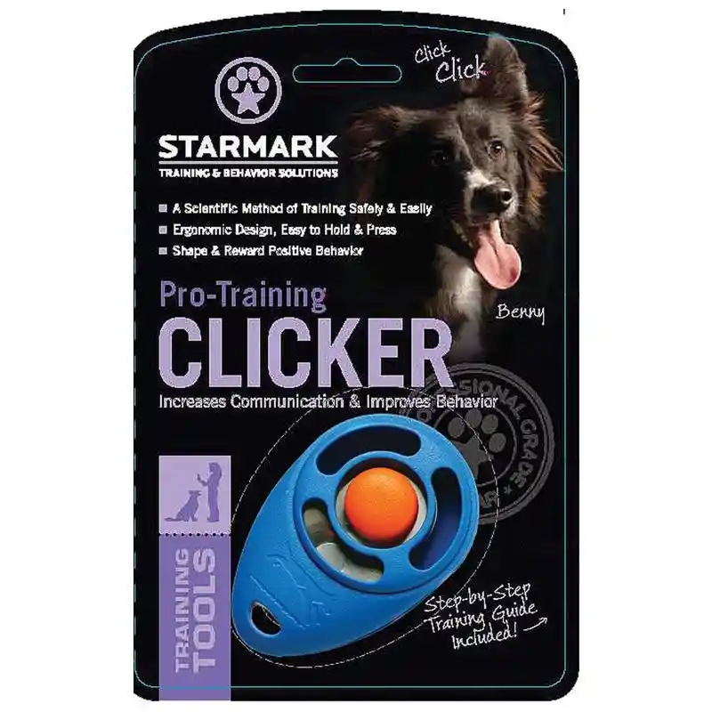 Starmark Pro Training Clicker Blue Small