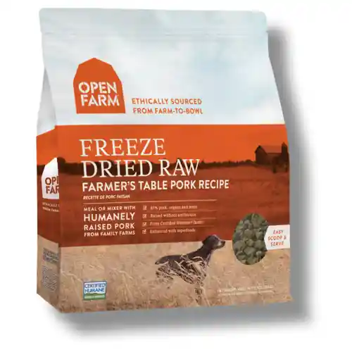 Farmers Table Pork Recipe Freeze Dried Raw Dog Food 13.5-oz