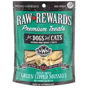 Nw Nat Fd Treat Raw Rewards Green Lipped Mussels 2 Oz
