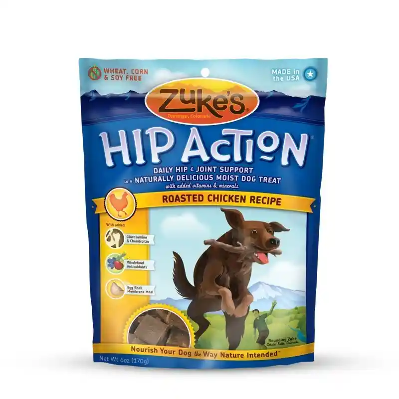 Hip Action Chicken Recipe Dog Treats With Glucosamine & Chondroitin 6-oz
