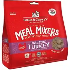 Meal Mixers Freeze Dried Raw Tantalizing Turkey Grain Free Dog Food Topper 8-oz
