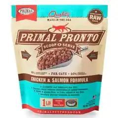 Pronto Raw Chicken & Salmon Frozen Cat Food 1-lb