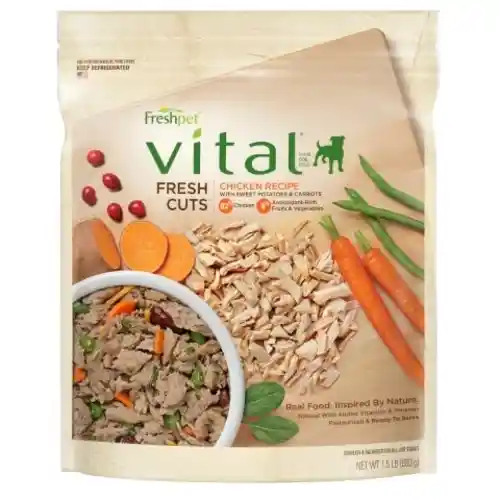 Freshpet Vital Fresh Cuts Shred Chicken Dog 1.5lb