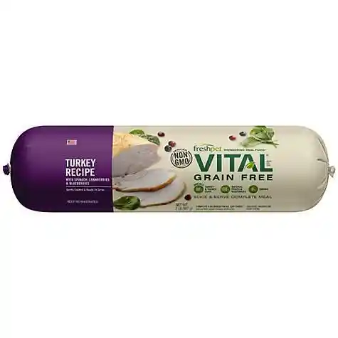 Vital Grain Free Turkey Fresh Dog Food 2-lb