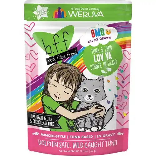 Bff Tuna & Lamb Luv Ya Recipe Pouches Wet Cat Food 3-oz