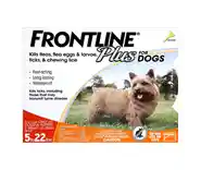 Frontline Plus Yellow Dog 0-22 Lbs 3 Pk