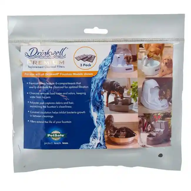 Drinkwell Premium Replacement Carbon Filters, 3-pack One Size