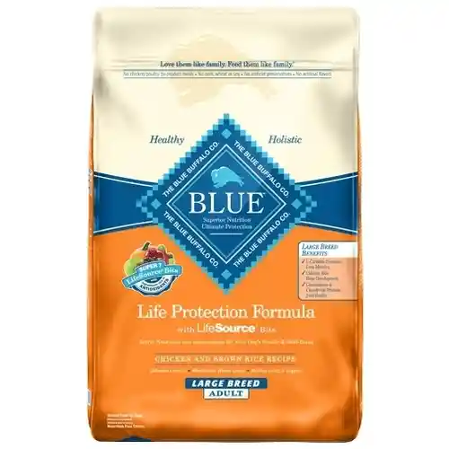 Blue Adult Large Breed Chicken & Brown Rice 15 Lb