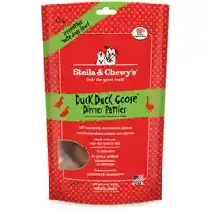 Dinner Patties Duck Goose Grain Free Freeze Dried Raw Dog Food 25-oz