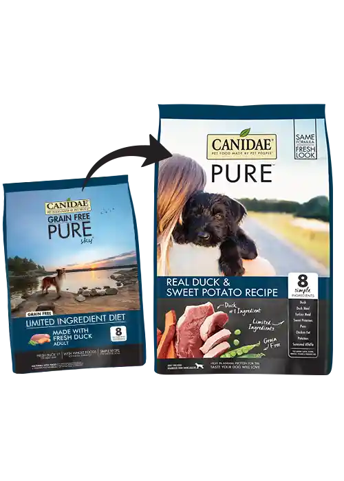 Grain-free Pure Sky Real Duck & Sweet Potato Recipe Dry Dog Food 4-lb
