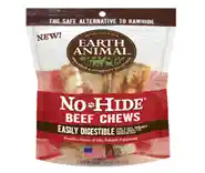 No-hide Easily Digestible Rawhide Alternative Beef Flavor Dog Chews 4" - 2-pack
